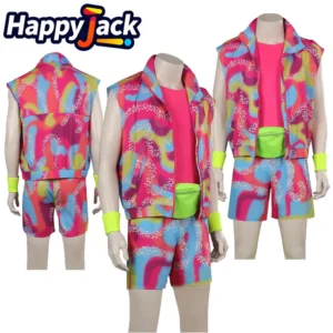 Ken Cosplay Costume Movie Fantasy Men Jacket Pants Shirt Hat Handguard Waistbag Outfits Halloween Carnival Party Clothing