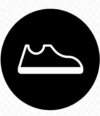 sneaker silhouette logo